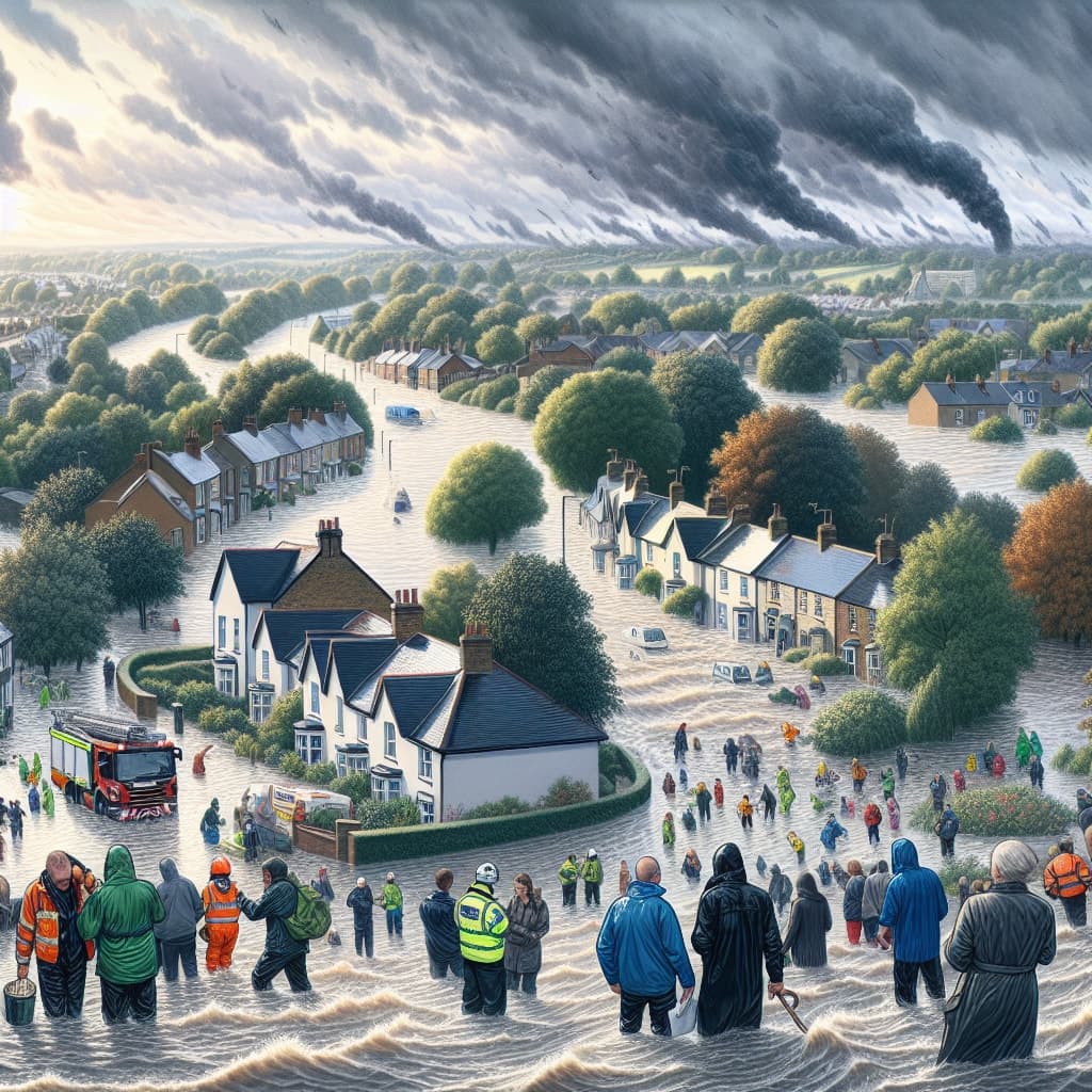 Storm Henk has brought heavy rain to England, causing widespread flooding. Authorities warn of potential further deluges as the storm continues. Residents are urged to stay alert, with emergency services working to mitigate the impact. Live updates on the situation are ongoing. #StormHenk #Floods