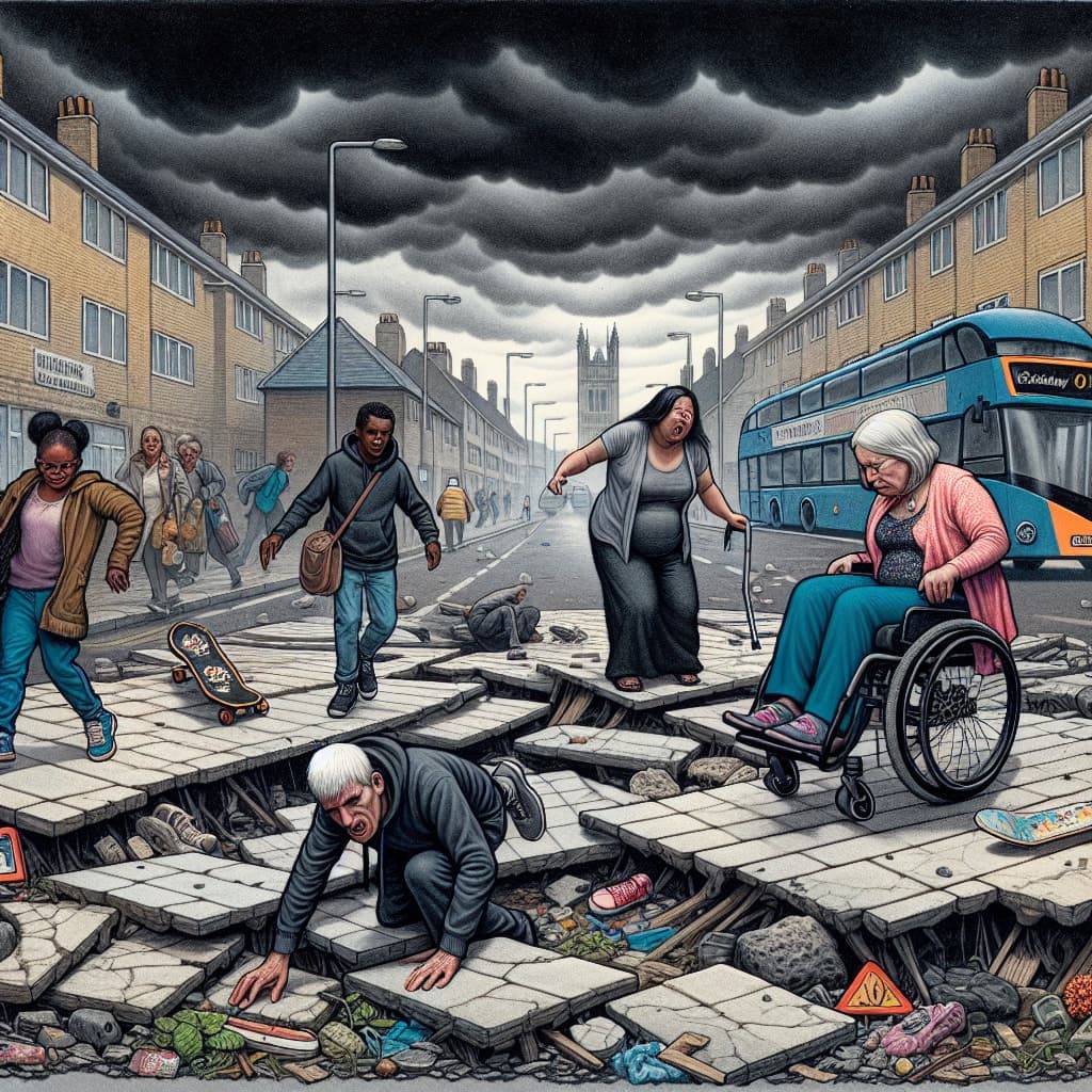UK's deteriorating pavements cause distress, with clutter & disrepair affecting mobility & safety. Calls for urgent repairs & clear walkways grow as residents face daily challenges. #UKPavements #PublicSafety #Infrastructure